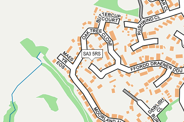 SA3 5RS map - OS OpenMap – Local (Ordnance Survey) SA3 5RS map - OS OpenMap – Local (Ordnance Survey)