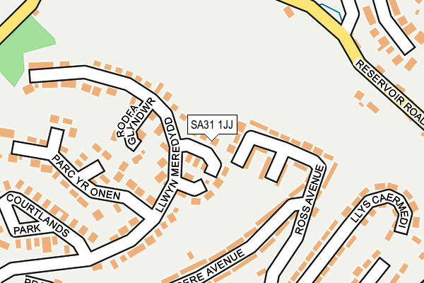 SA31 1JJ map - OS OpenMap – Local (Ordnance Survey) SA31 1JJ map - OS OpenMap – Local (Ordnance Survey)