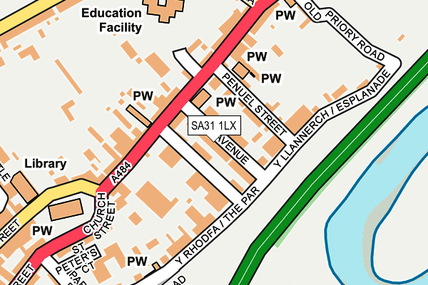 SA31 1LX map - OS OpenMap – Local (Ordnance Survey)