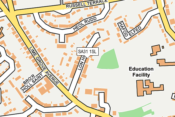 SA31 1SL map - OS OpenMap – Local (Ordnance Survey) SA31 1SL map - OS OpenMap – Local (Ordnance Survey)