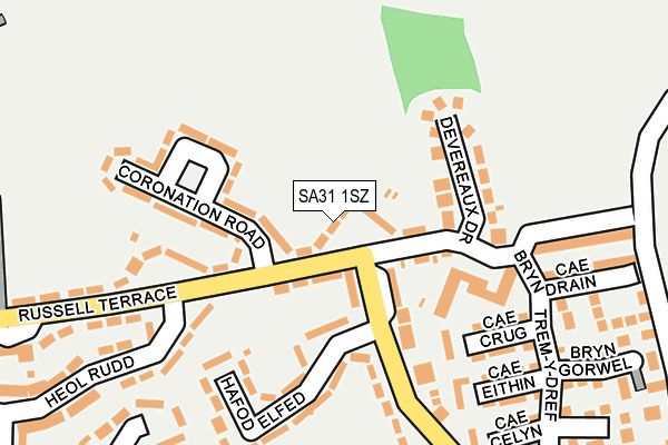 SA31 1SZ map - OS OpenMap – Local (Ordnance Survey) SA31 1SZ map - OS OpenMap – Local (Ordnance Survey)