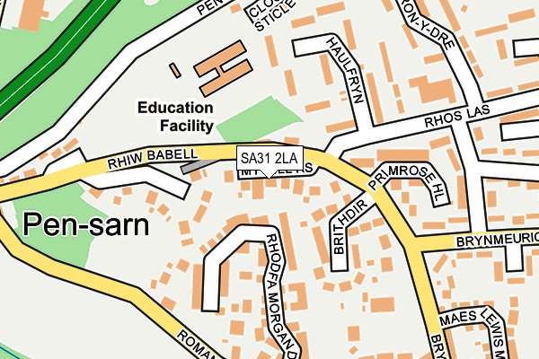 SA31 2LA map - OS OpenMap – Local (Ordnance Survey) SA31 2LA map - OS OpenMap – Local (Ordnance Survey)