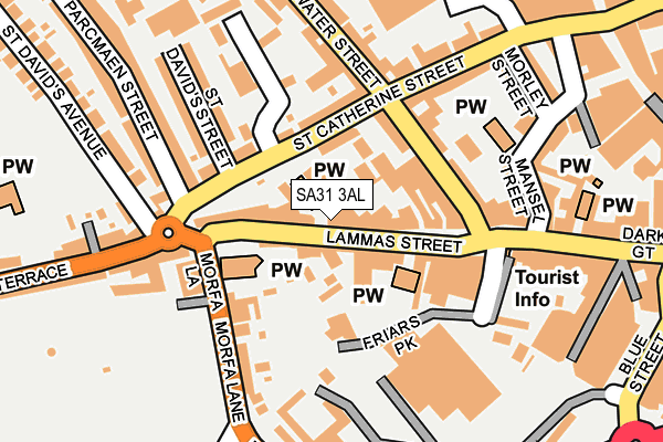 SA31 3AL map - OS OpenMap – Local (Ordnance Survey)