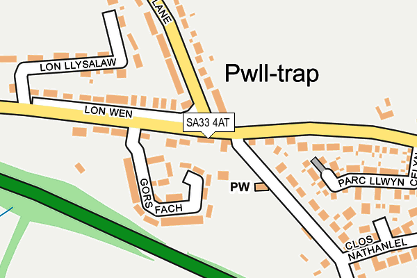 SA33 4AT map - OS OpenMap – Local (Ordnance Survey) SA33 4AT map - OS OpenMap – Local (Ordnance Survey)