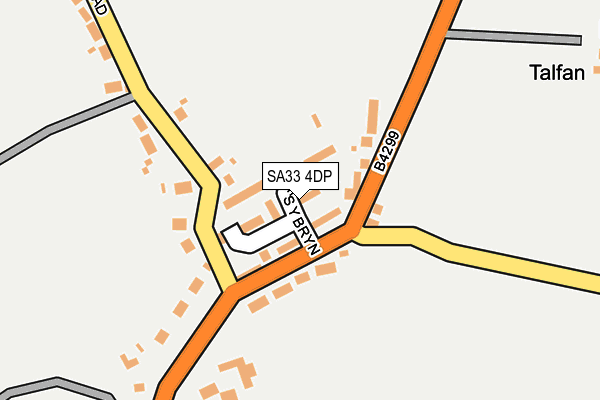 SA33 4DP map - OS OpenMap – Local (Ordnance Survey) SA33 4DP map - OS OpenMap – Local (Ordnance Survey)