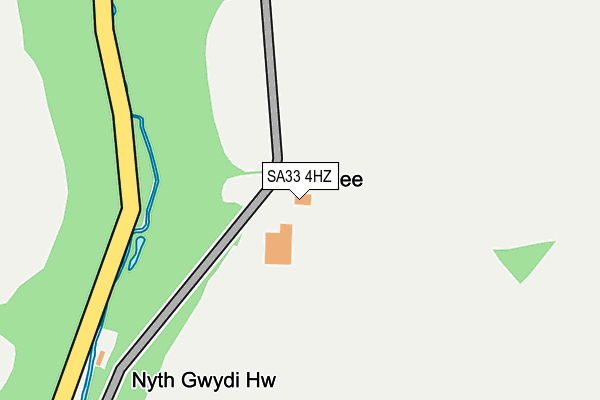 SA33 4HZ map - OS OpenMap – Local (Ordnance Survey) SA33 4HZ map - OS OpenMap – Local (Ordnance Survey)