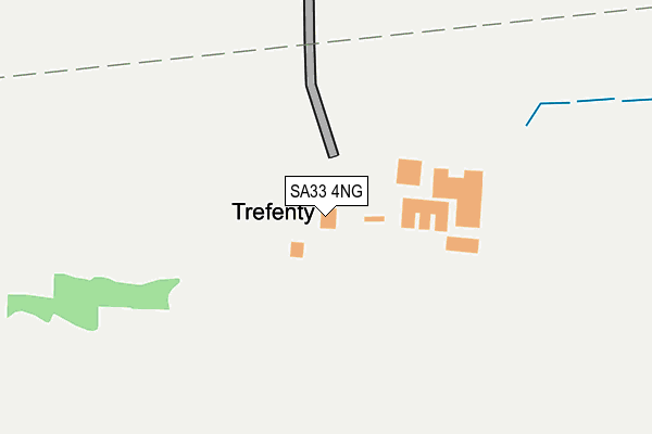 SA33 4NG map - OS OpenMap – Local (Ordnance Survey) SA33 4NG map - OS OpenMap – Local (Ordnance Survey)