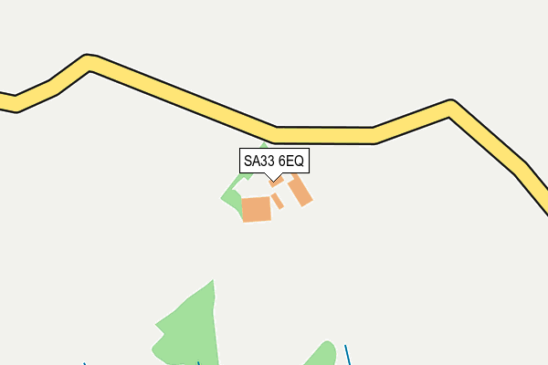 SA33 6EQ map - OS OpenMap – Local (Ordnance Survey) SA33 6EQ map - OS OpenMap – Local (Ordnance Survey)
