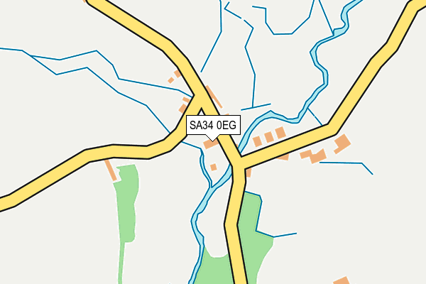 SA34 0EG map - OS OpenMap – Local (Ordnance Survey) SA34 0EG map - OS OpenMap – Local (Ordnance Survey)