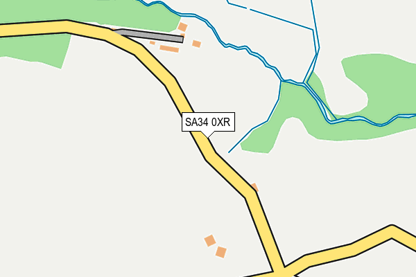 SA34 0XR map - OS OpenMap – Local (Ordnance Survey) SA34 0XR map - OS OpenMap – Local (Ordnance Survey)