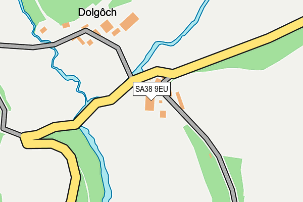 SA38 9EU map - OS OpenMap – Local (Ordnance Survey) SA38 9EU map - OS OpenMap – Local (Ordnance Survey)