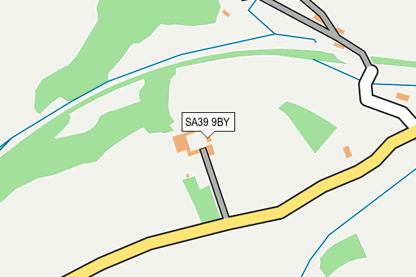 SA39 9BY map - OS OpenMap – Local (Ordnance Survey) SA39 9BY map - OS OpenMap – Local (Ordnance Survey)