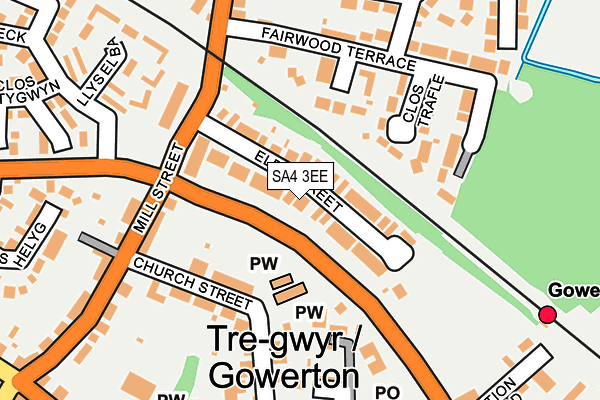 SA4 3EE map - OS OpenMap – Local (Ordnance Survey) SA4 3EE map - OS OpenMap – Local (Ordnance Survey)
