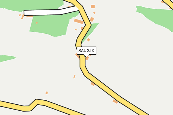 SA4 3JX map - OS OpenMap – Local (Ordnance Survey) SA4 3JX map - OS OpenMap – Local (Ordnance Survey)
