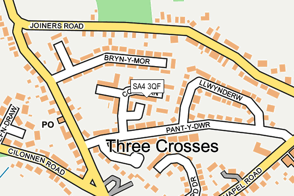 SA4 3QF map - OS OpenMap – Local (Ordnance Survey) SA4 3QF map - OS OpenMap – Local (Ordnance Survey)
