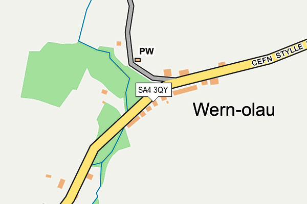 SA4 3QY map - OS OpenMap – Local (Ordnance Survey) SA4 3QY map - OS OpenMap – Local (Ordnance Survey)