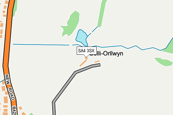 SA4 3SX map - OS OpenMap – Local (Ordnance Survey) SA4 3SX map - OS OpenMap – Local (Ordnance Survey)