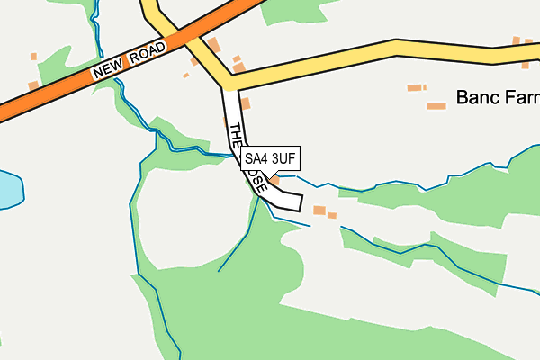 SA4 3UF map - OS OpenMap – Local (Ordnance Survey) SA4 3UF map - OS OpenMap – Local (Ordnance Survey)