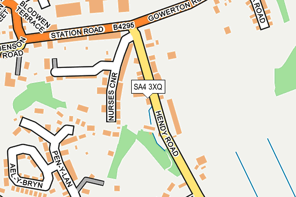 SA4 3XQ map - OS OpenMap – Local (Ordnance Survey) SA4 3XQ map - OS OpenMap – Local (Ordnance Survey)