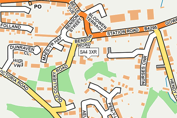 SA4 3XR map - OS OpenMap – Local (Ordnance Survey) SA4 3XR map - OS OpenMap – Local (Ordnance Survey)