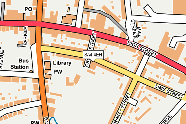 SA4 4EH map - OS OpenMap – Local (Ordnance Survey) SA4 4EH map - OS OpenMap – Local (Ordnance Survey)