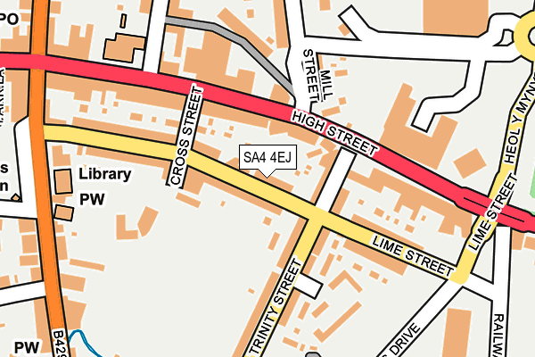 SA4 4EJ map - OS OpenMap – Local (Ordnance Survey) SA4 4EJ map - OS OpenMap – Local (Ordnance Survey)