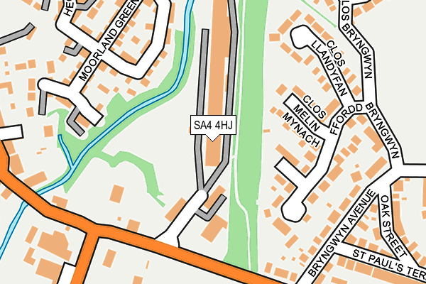 SA4 4HJ map - OS OpenMap – Local (Ordnance Survey) SA4 4HJ map - OS OpenMap – Local (Ordnance Survey)
