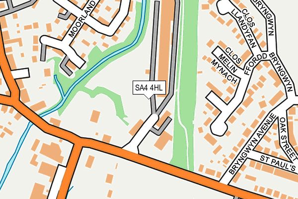 SA4 4HL map - OS OpenMap – Local (Ordnance Survey) SA4 4HL map - OS OpenMap – Local (Ordnance Survey)