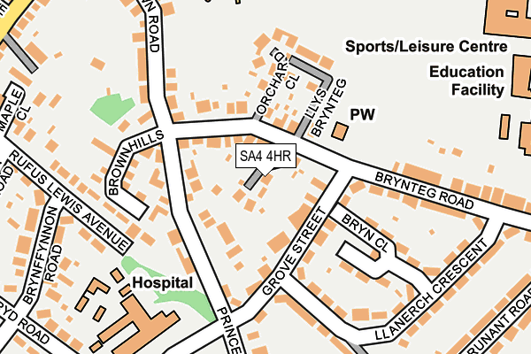 SA4 4HR map - OS OpenMap – Local (Ordnance Survey) SA4 4HR map - OS OpenMap – Local (Ordnance Survey)