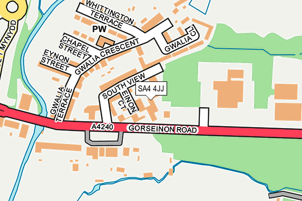 SA4 4JJ map - OS OpenMap – Local (Ordnance Survey) SA4 4JJ map - OS OpenMap – Local (Ordnance Survey)