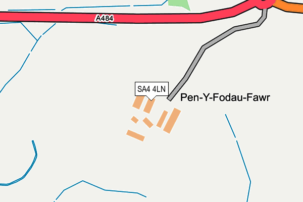 SA4 4LN map - OS OpenMap – Local (Ordnance Survey) SA4 4LN map - OS OpenMap – Local (Ordnance Survey)