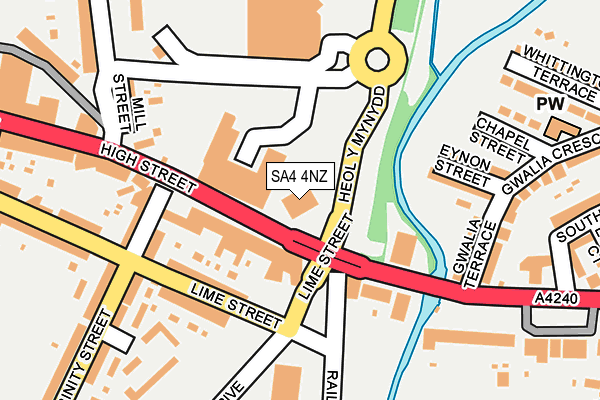 SA4 4NZ map - OS OpenMap – Local (Ordnance Survey) SA4 4NZ map - OS OpenMap – Local (Ordnance Survey)