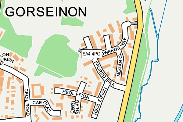 Sa4 Postcode Map SA4 4PG maps, stats, and open data