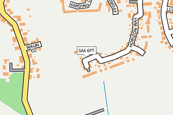 SA4 6PT map - OS OpenMap – Local (Ordnance Survey) SA4 6PT map - OS OpenMap – Local (Ordnance Survey)