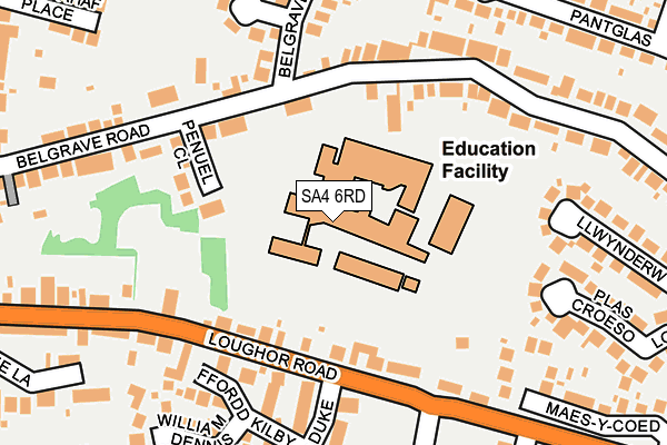 SA4 6RD map - OS OpenMap – Local (Ordnance Survey) SA4 6RD map - OS OpenMap – Local (Ordnance Survey)