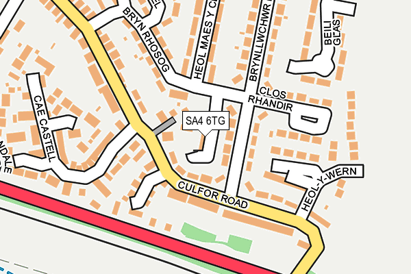 SA4 6TG map - OS OpenMap – Local (Ordnance Survey) SA4 6TG map - OS OpenMap – Local (Ordnance Survey)