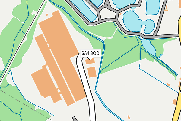 SA4 8QD map - OS OpenMap – Local (Ordnance Survey) SA4 8QD map - OS OpenMap – Local (Ordnance Survey)