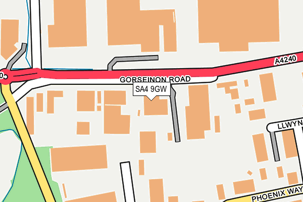 SA4 9GW map - OS OpenMap – Local (Ordnance Survey) SA4 9GW map - OS OpenMap – Local (Ordnance Survey)