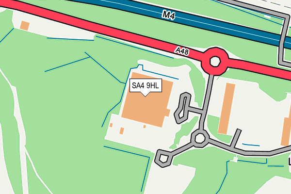 SA4 9HL map - OS OpenMap – Local (Ordnance Survey) SA4 9HL map - OS OpenMap – Local (Ordnance Survey)
