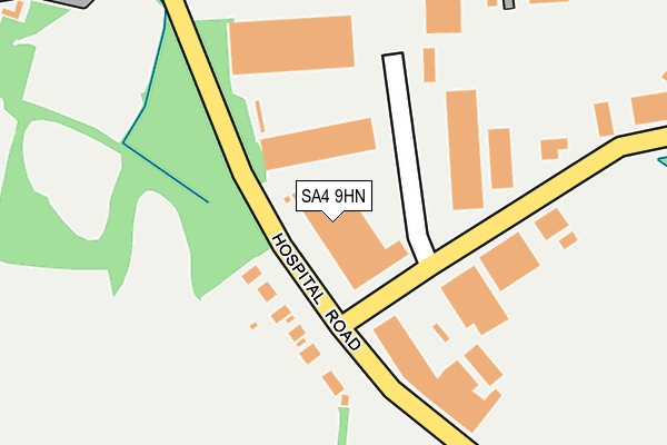 SA4 9HN map - OS OpenMap – Local (Ordnance Survey) SA4 9HN map - OS OpenMap – Local (Ordnance Survey)