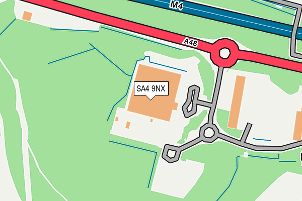SA4 9NX map - OS OpenMap – Local (Ordnance Survey) SA4 9NX map - OS OpenMap – Local (Ordnance Survey)