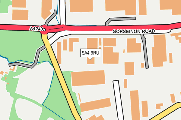 SA4 9RU map - OS OpenMap – Local (Ordnance Survey) SA4 9RU map - OS OpenMap – Local (Ordnance Survey)
