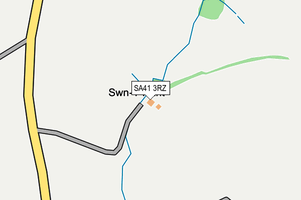 SA41 3RZ map - OS OpenMap – Local (Ordnance Survey) SA41 3RZ map - OS OpenMap – Local (Ordnance Survey)