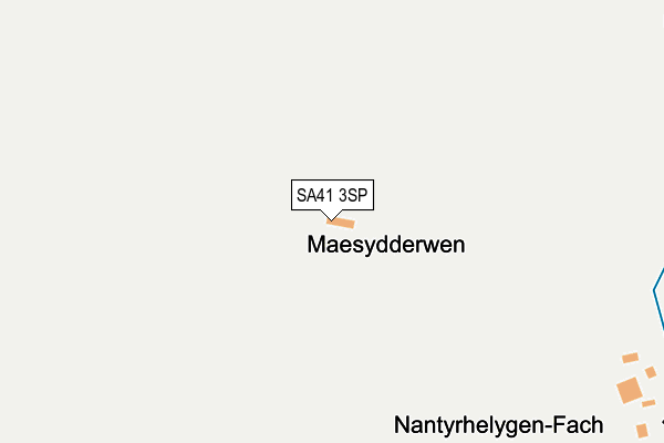 SA41 3SP map - OS OpenMap – Local (Ordnance Survey) SA41 3SP map - OS OpenMap – Local (Ordnance Survey)