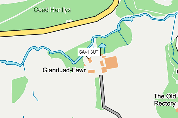 SA41 3UT map - OS OpenMap – Local (Ordnance Survey) SA41 3UT map - OS OpenMap – Local (Ordnance Survey)