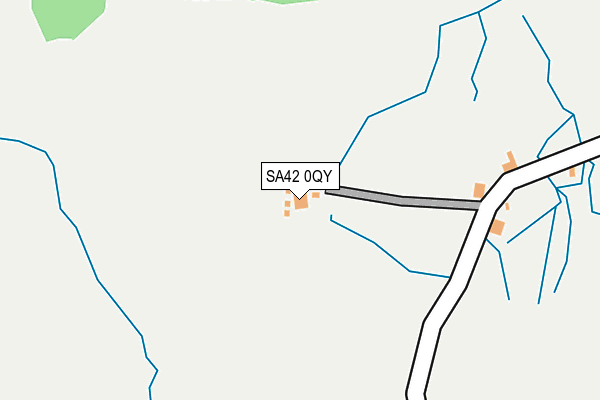 SA42 0QY map - OS OpenMap – Local (Ordnance Survey) SA42 0QY map - OS OpenMap – Local (Ordnance Survey)