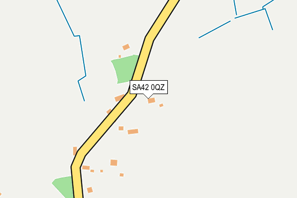 SA42 0QZ map - OS OpenMap – Local (Ordnance Survey) SA42 0QZ map - OS OpenMap – Local (Ordnance Survey)