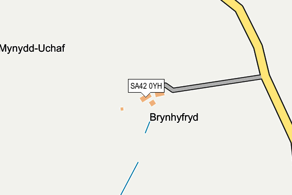 SA42 0YH map - OS OpenMap – Local (Ordnance Survey) SA42 0YH map - OS OpenMap – Local (Ordnance Survey)