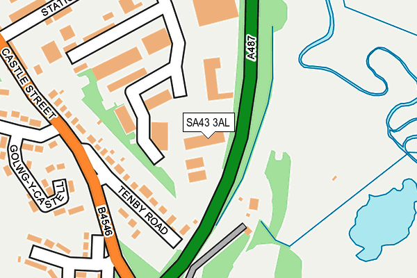 SA43 3AL map - OS OpenMap – Local (Ordnance Survey) SA43 3AL map - OS OpenMap – Local (Ordnance Survey)