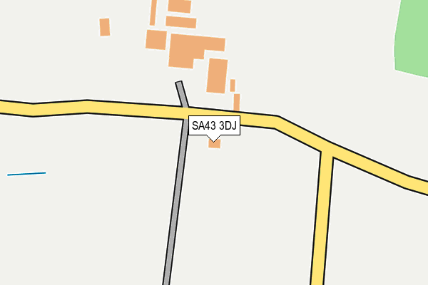 SA43 3DJ map - OS OpenMap – Local (Ordnance Survey) SA43 3DJ map - OS OpenMap – Local (Ordnance Survey)